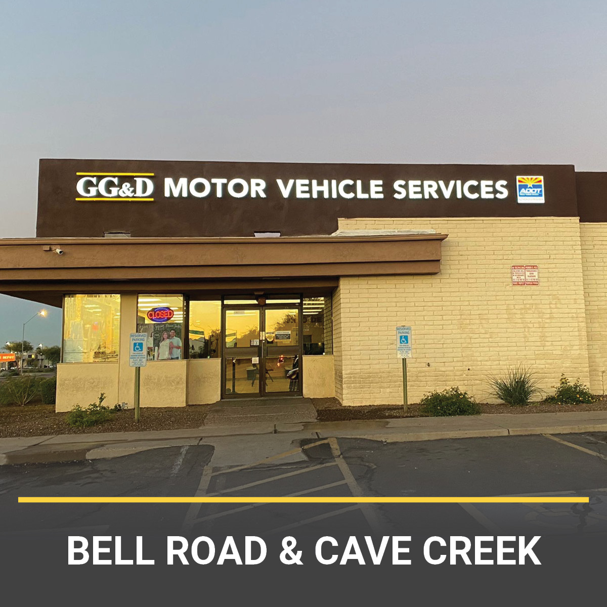 MVD at Bell road and Cave Creek in Phoenix, AZ